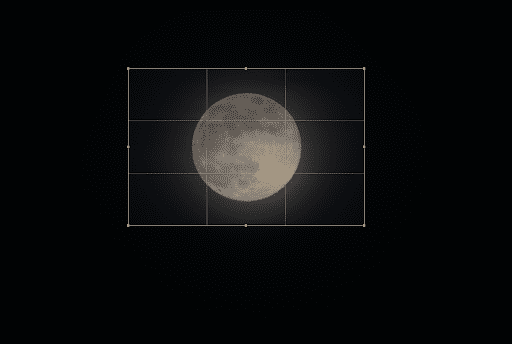 How much magnification is required for the moon to fill the frame?