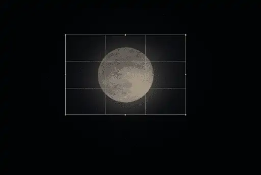 How much magnification is required for the moon to fill the frame?