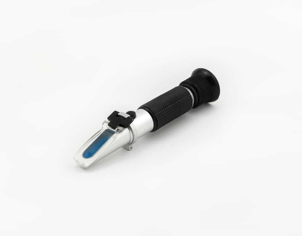 Silver-and-black-Brix-refractometer